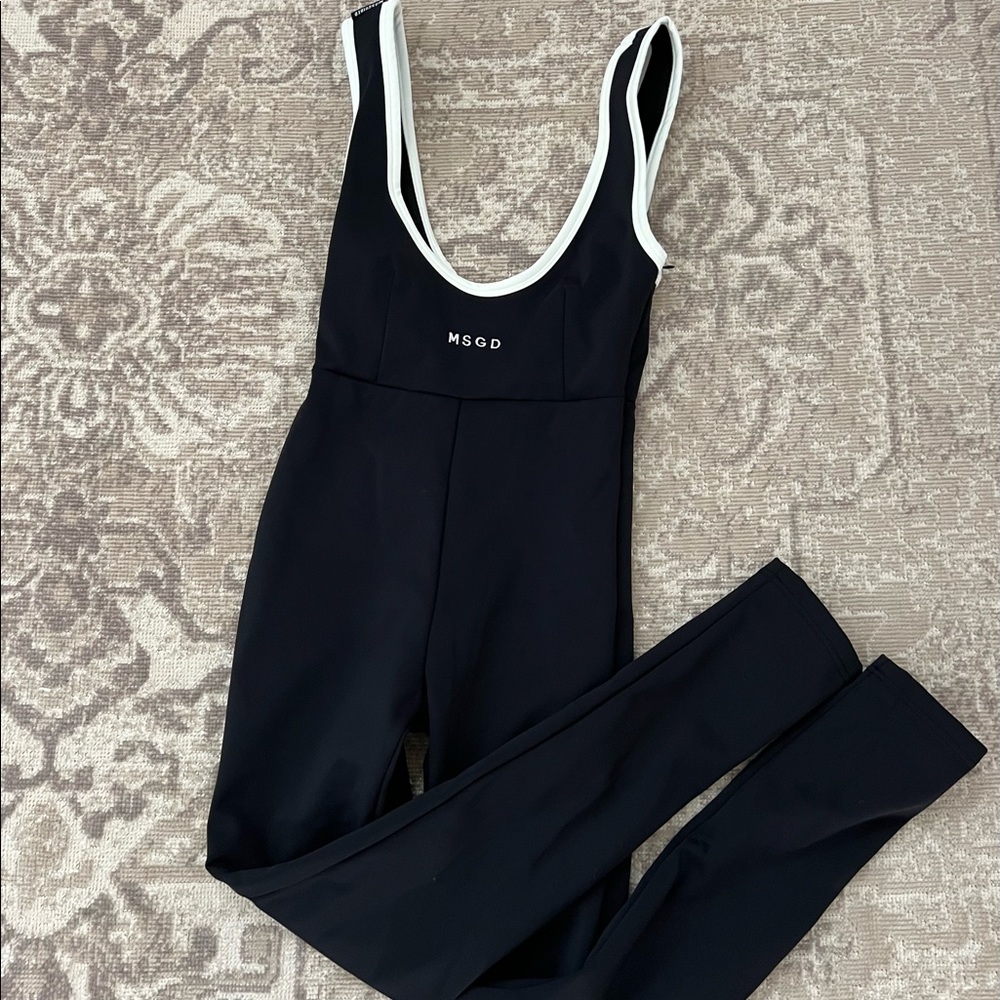 Missguided black snowsuit size 0